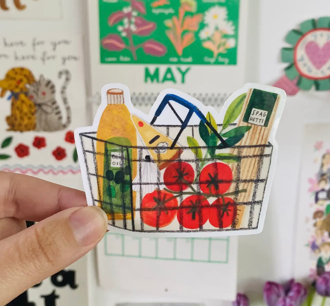 Spaghetti Cart Sticker