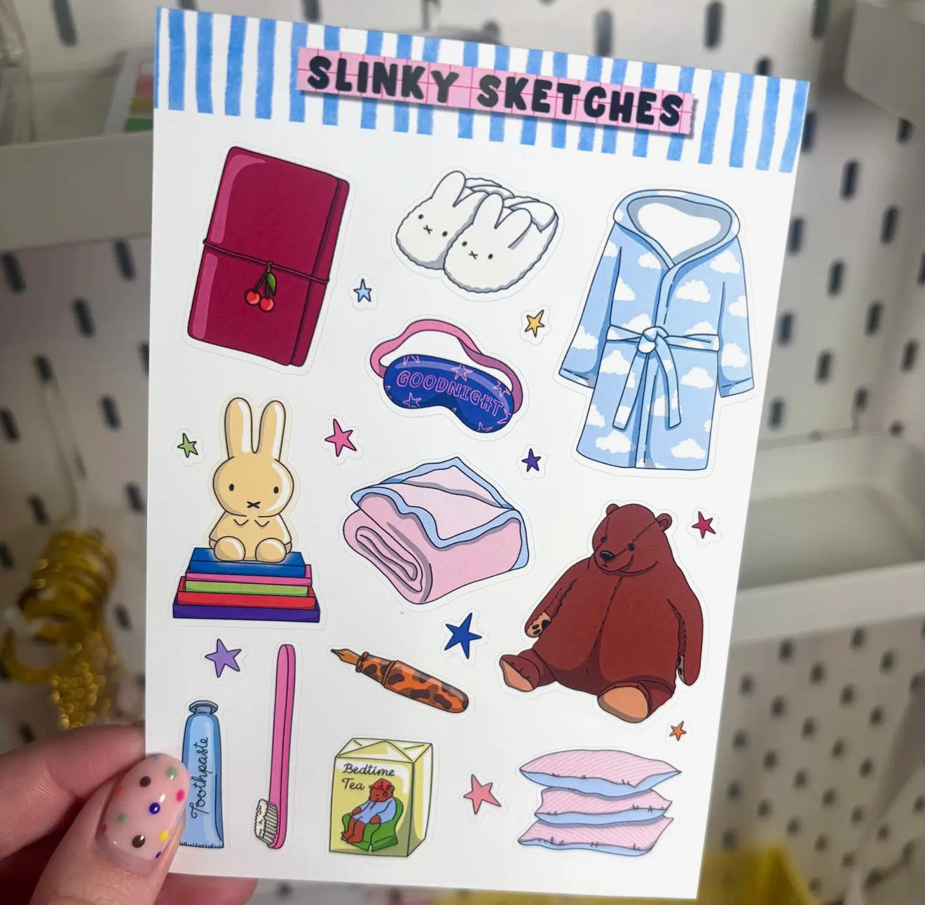 Bedtime A6 Matte Sticker Sheet
