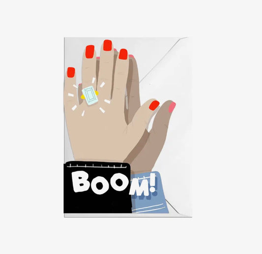 High Five Ring Cut Out Card