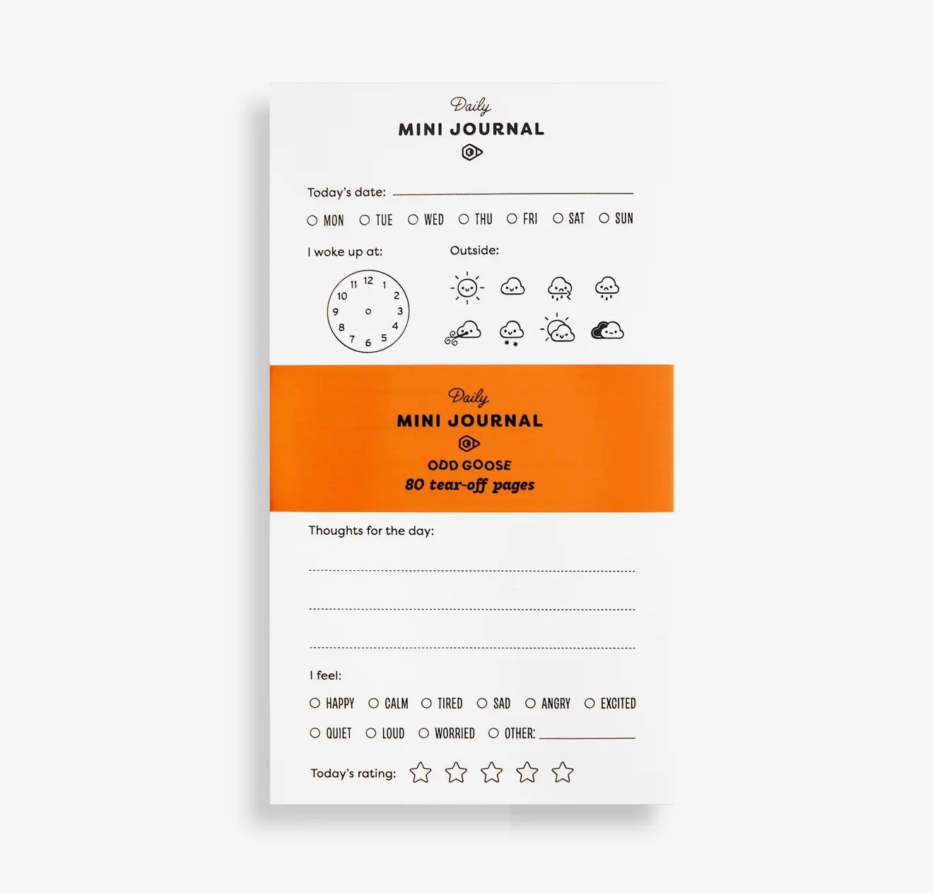 Daily Mini Journal Creative Notepad