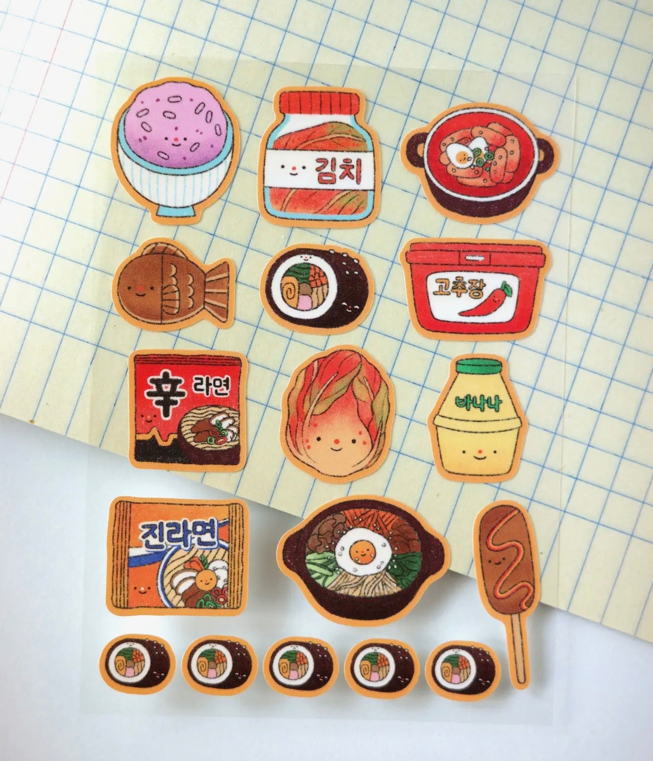 Yummy Korea Sticker Sheet