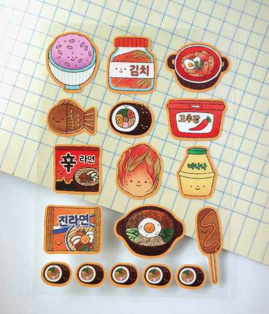 Yummy Korea Sticker Sheet