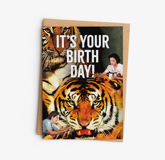 Birthday Tigers Greeting Card