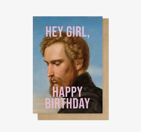 Hey Girl Greetings Card