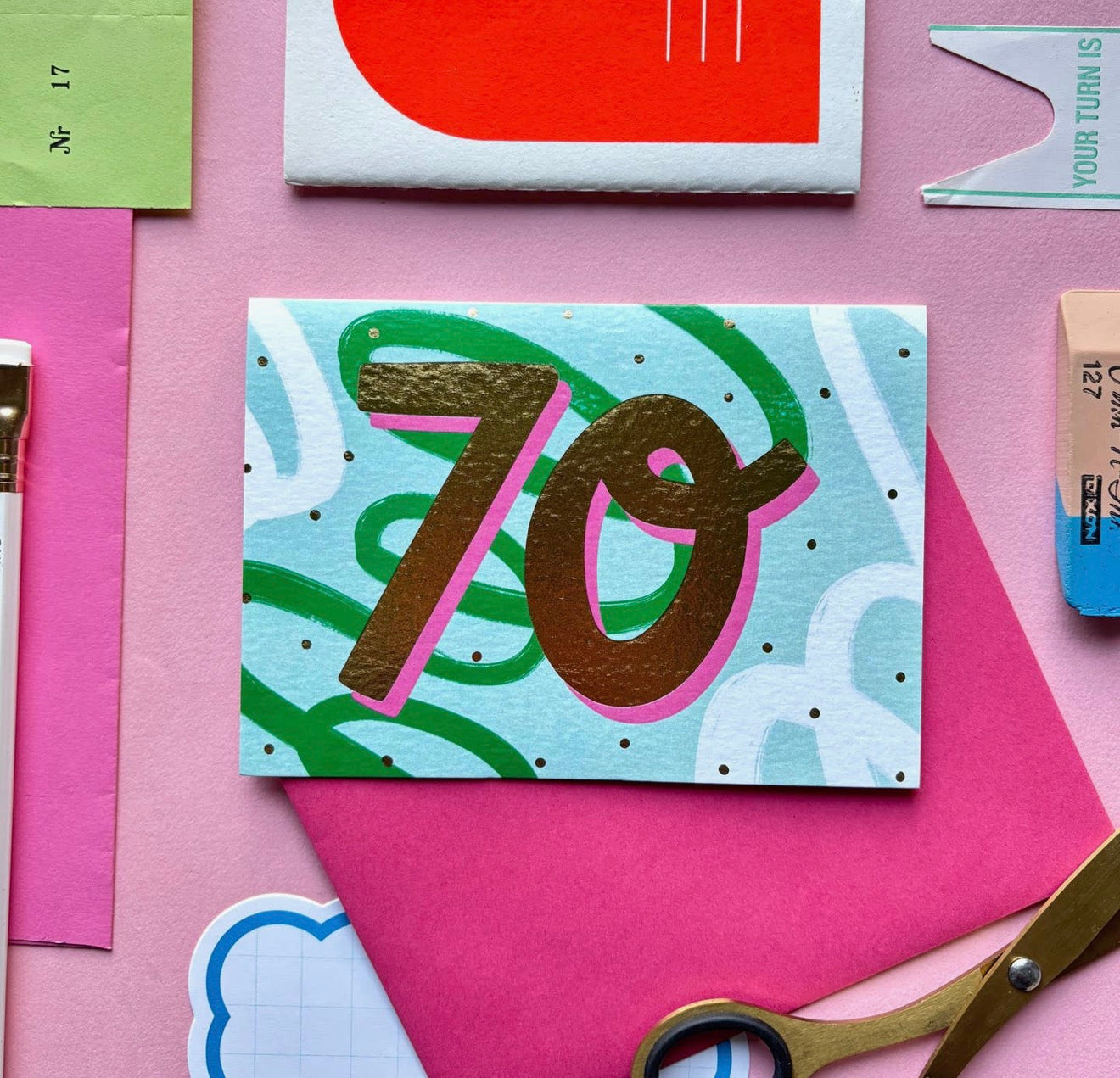 70th Birthday Card