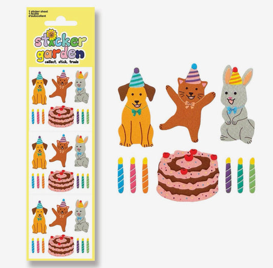 Classic Birthday Pet Sticker Sheet