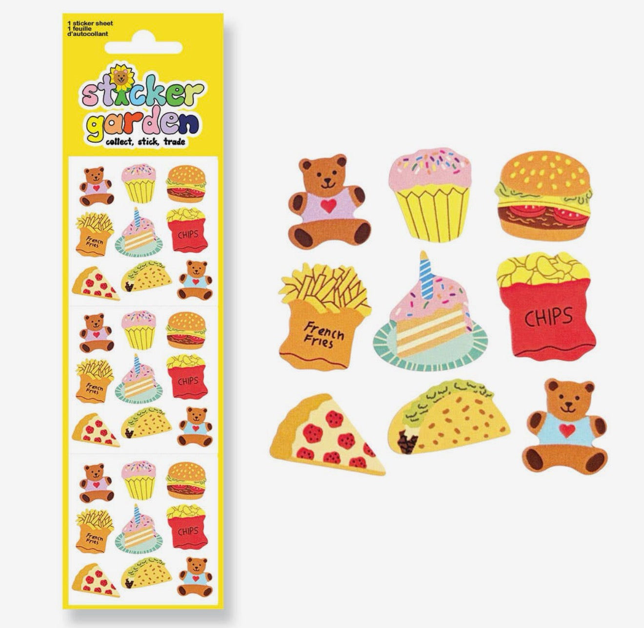 Glossy Teddy Bear Picnic Stickers