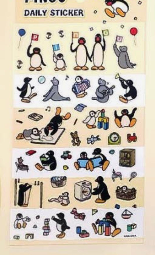 Pingu Sticker Sheet