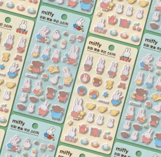 Miffy Puffy Cushion Stickers