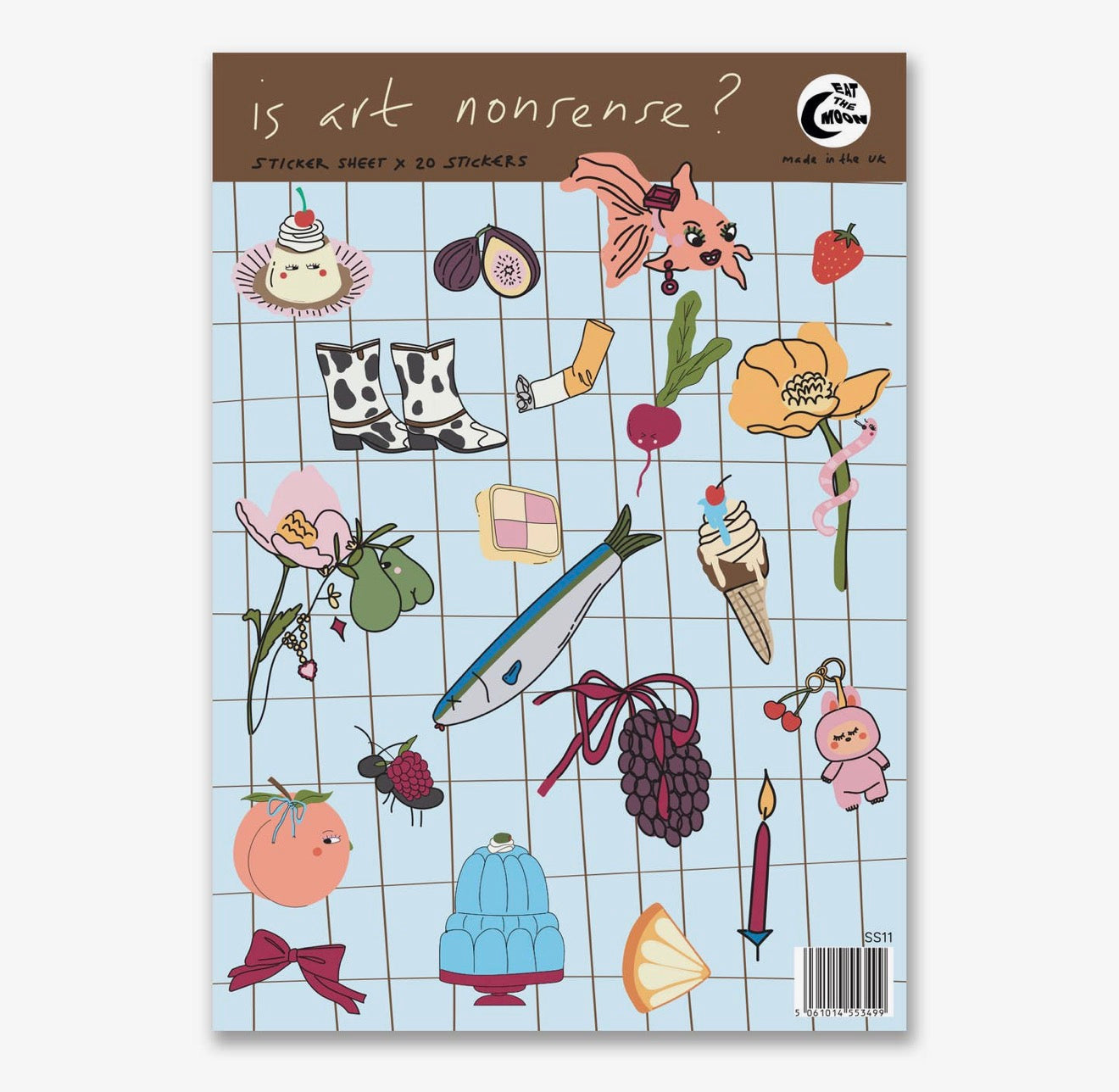 Is Art Nonsense? A6 Sticker Sheet - 20 Mini Stickers