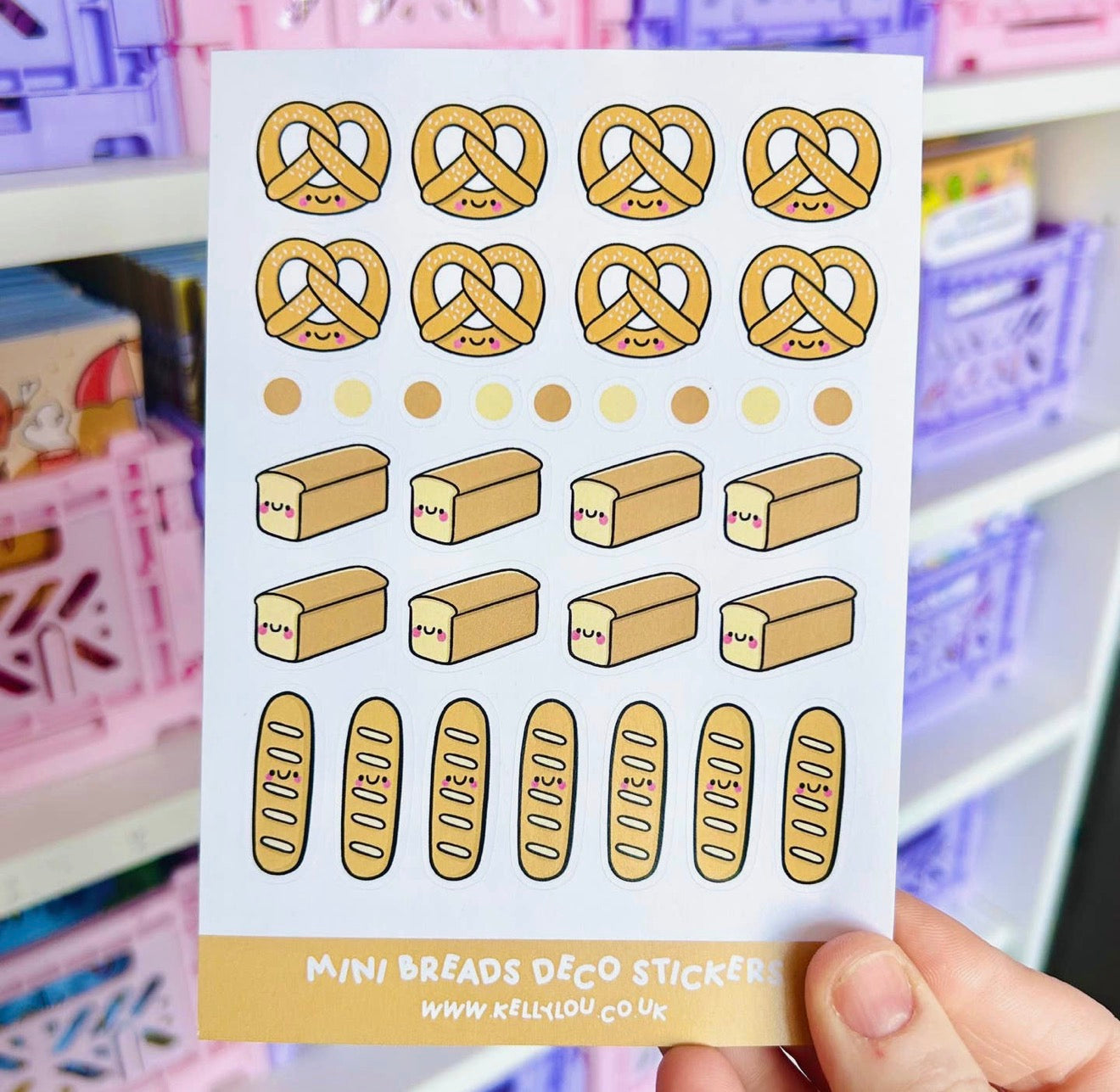 Mini Breads Sticker Sheet