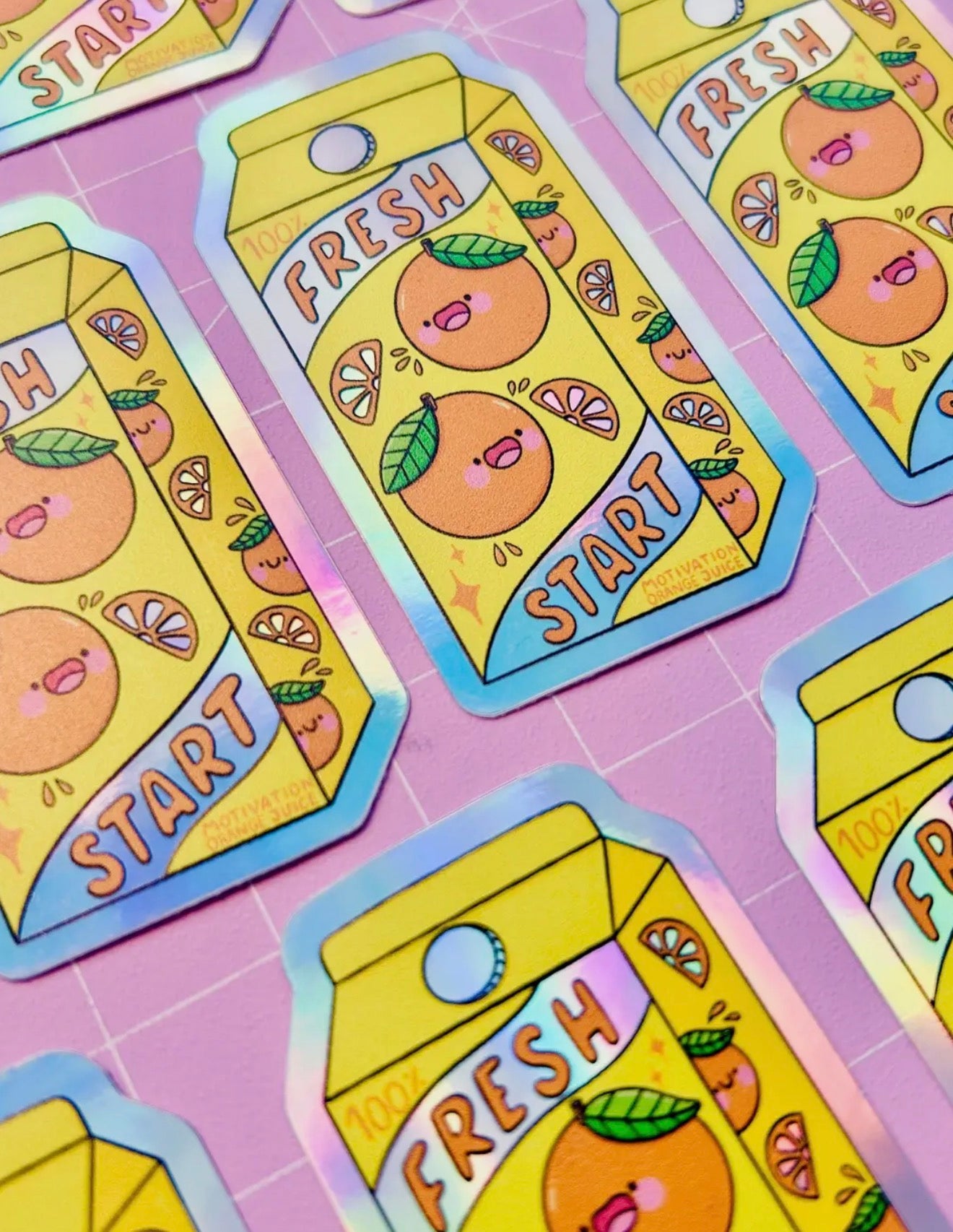 Fresh Start Orange Juice Sticker