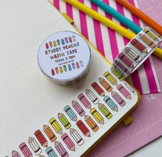 Rainbow Pencils Washi Tape
