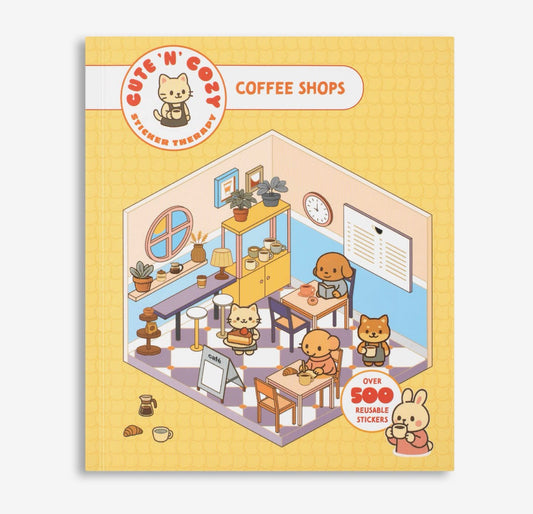Cute 'n' Cozy Sticker Therapy - Coffee Shop