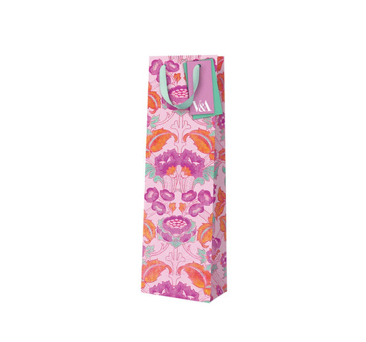 Neon Floral Pink Arts & Crafts Gift Bag