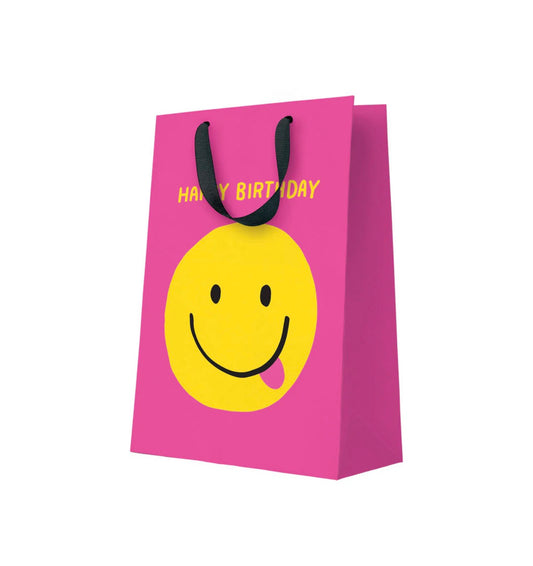 Smiley Face Birthday Large Gift Bag
