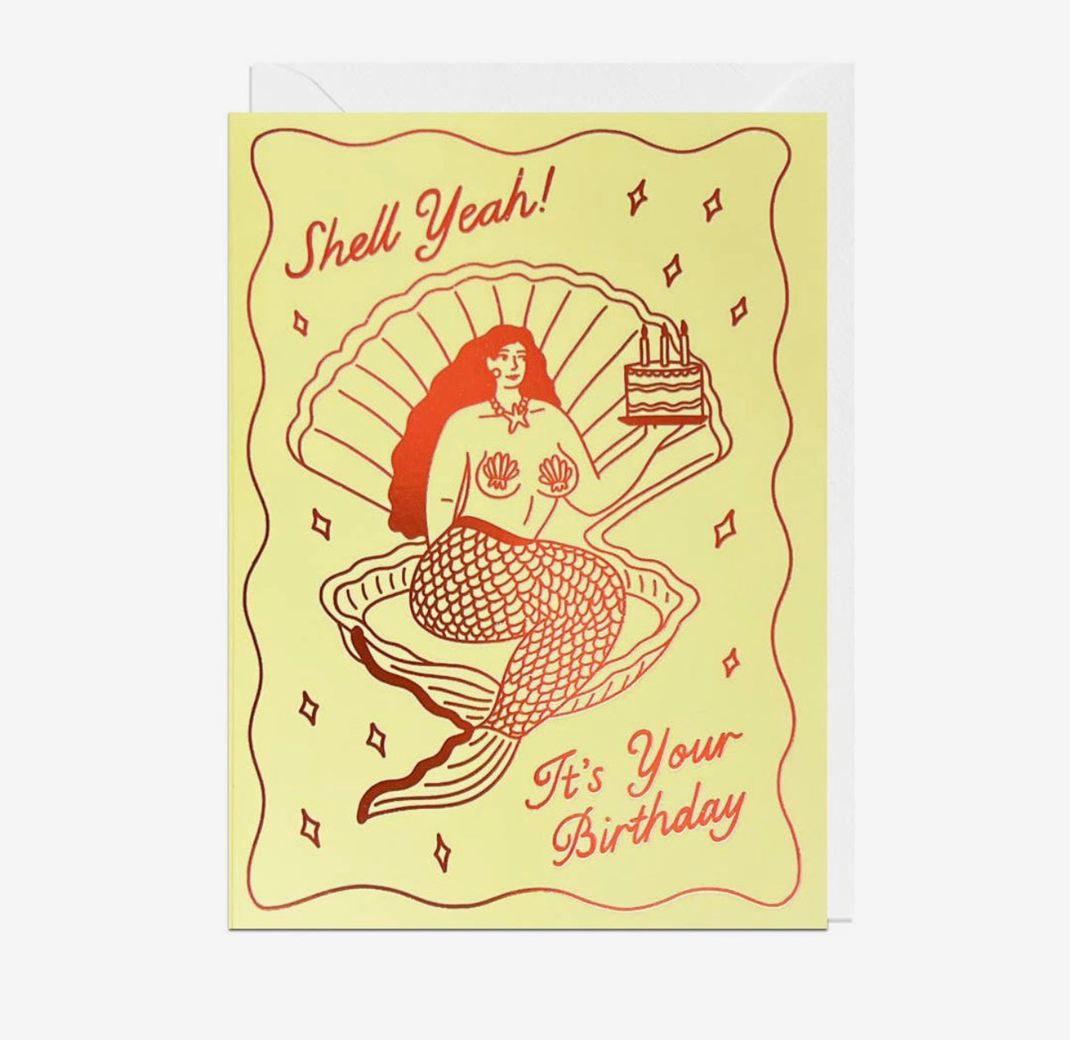 Birthday Mermaid Foil Card
