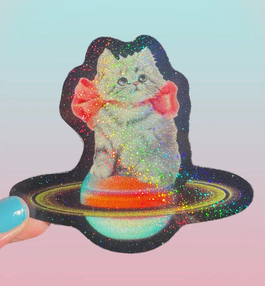 Planetary Kitten Sticker