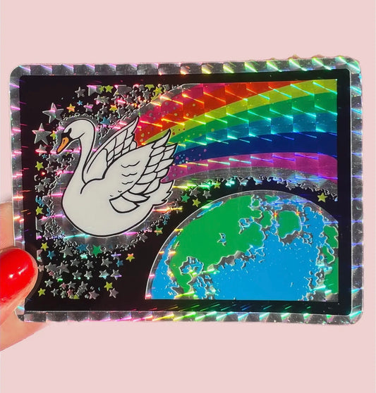 Space Swan Sticker