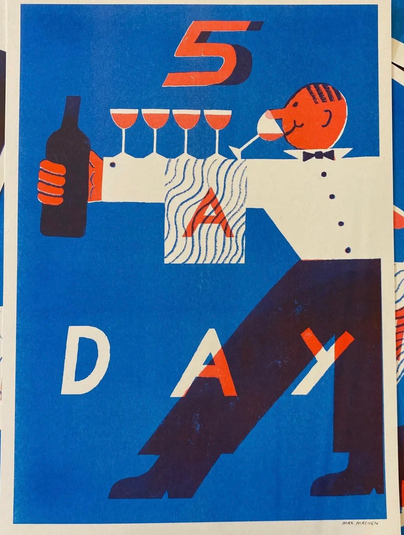 5 A Day A3 Riso Print