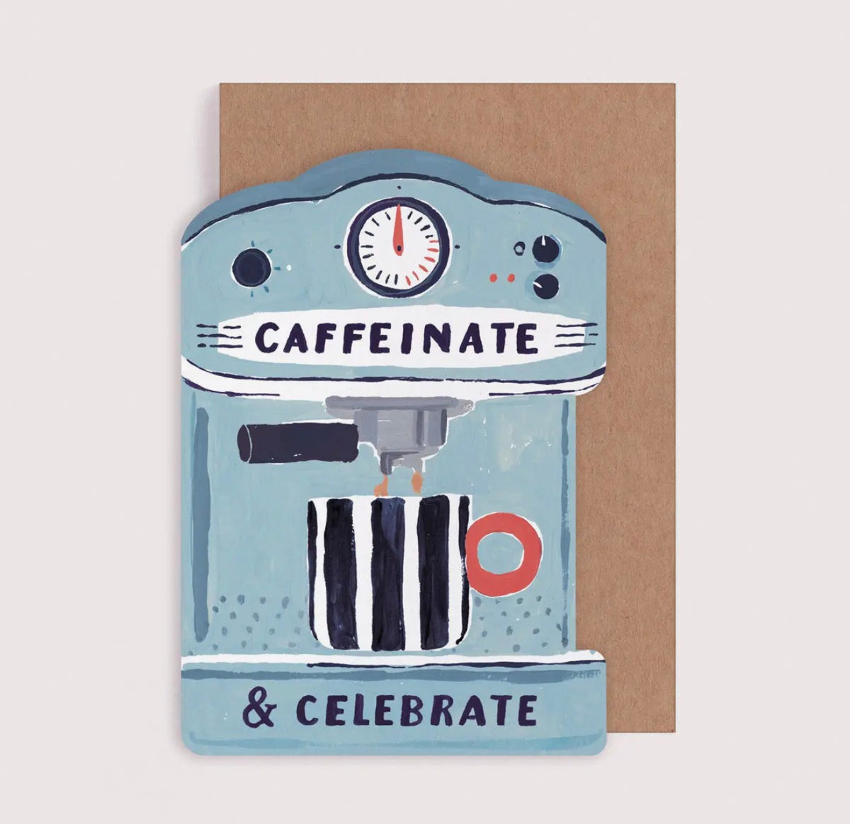 Coffee Machine Birthday Card