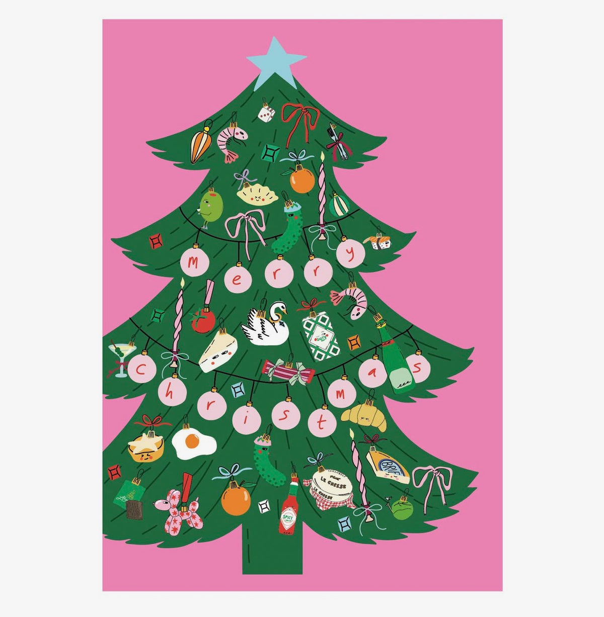 Die Cut Christmas Trinket Tree Christmas Card