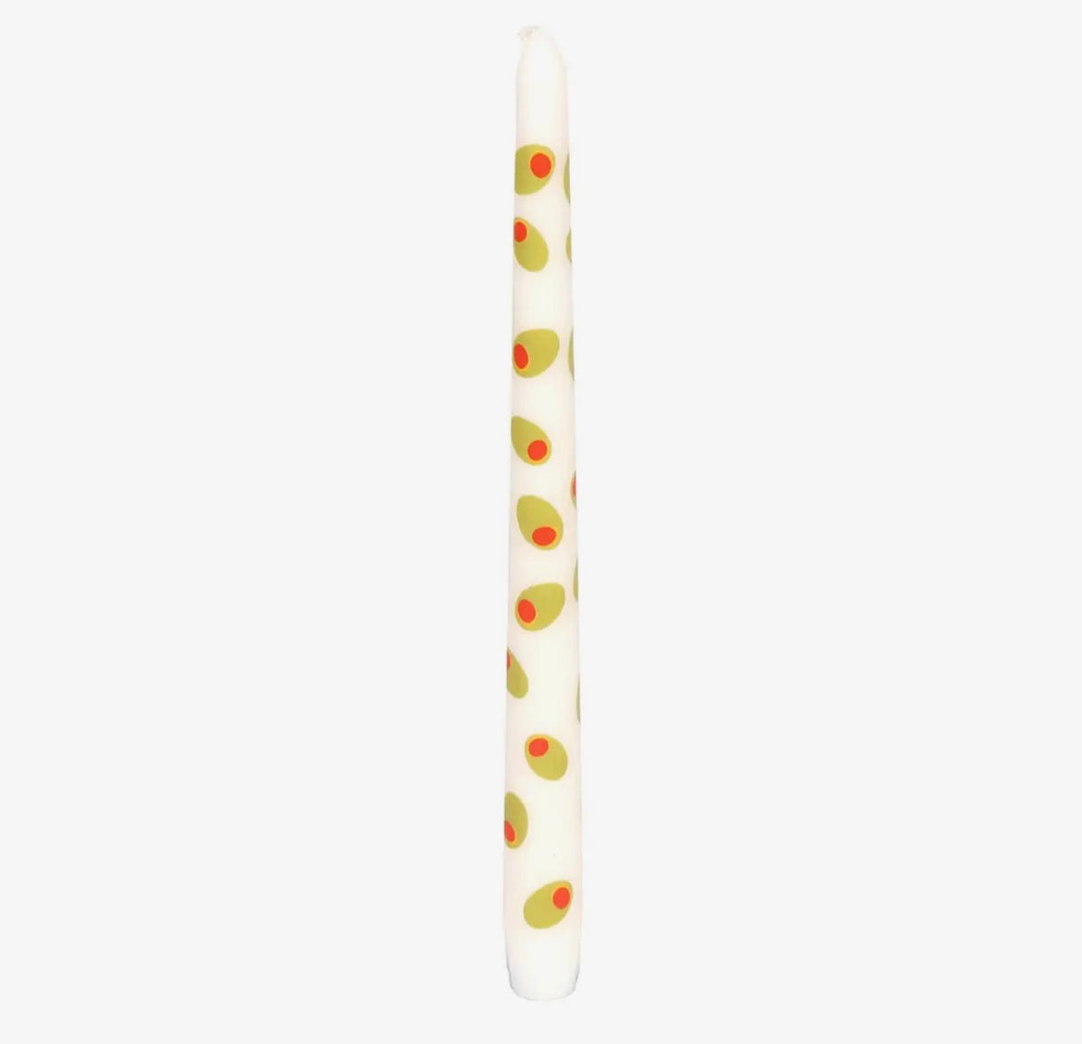 Olive Taper Dinner Candles