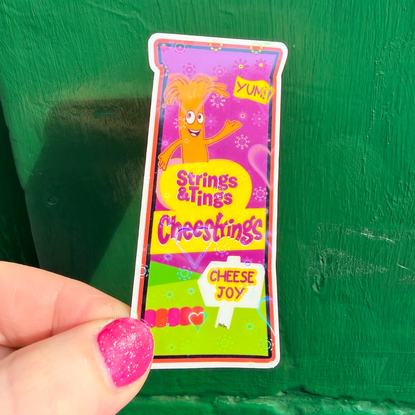 Cheese Strings Sticker