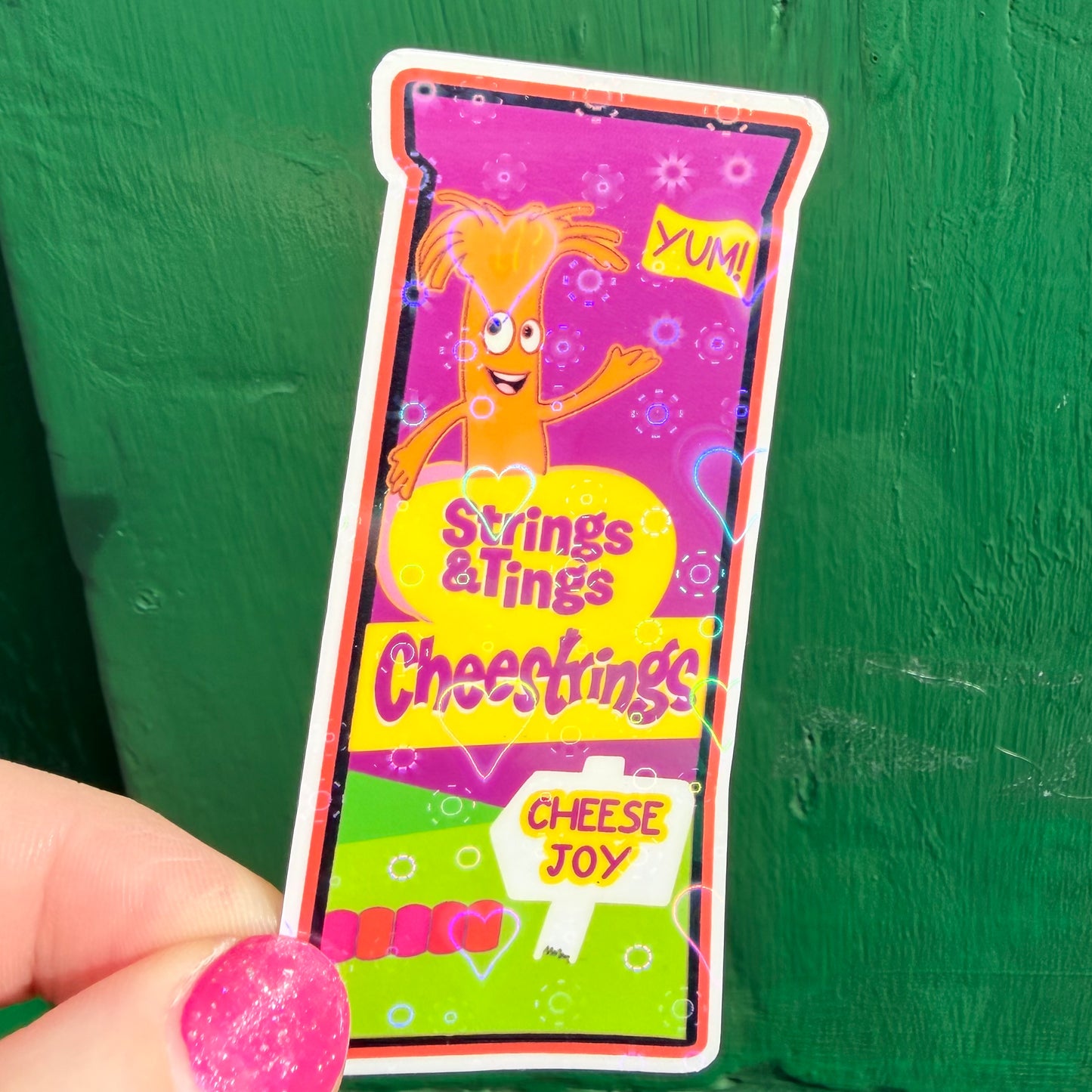 Cheese Strings Sticker