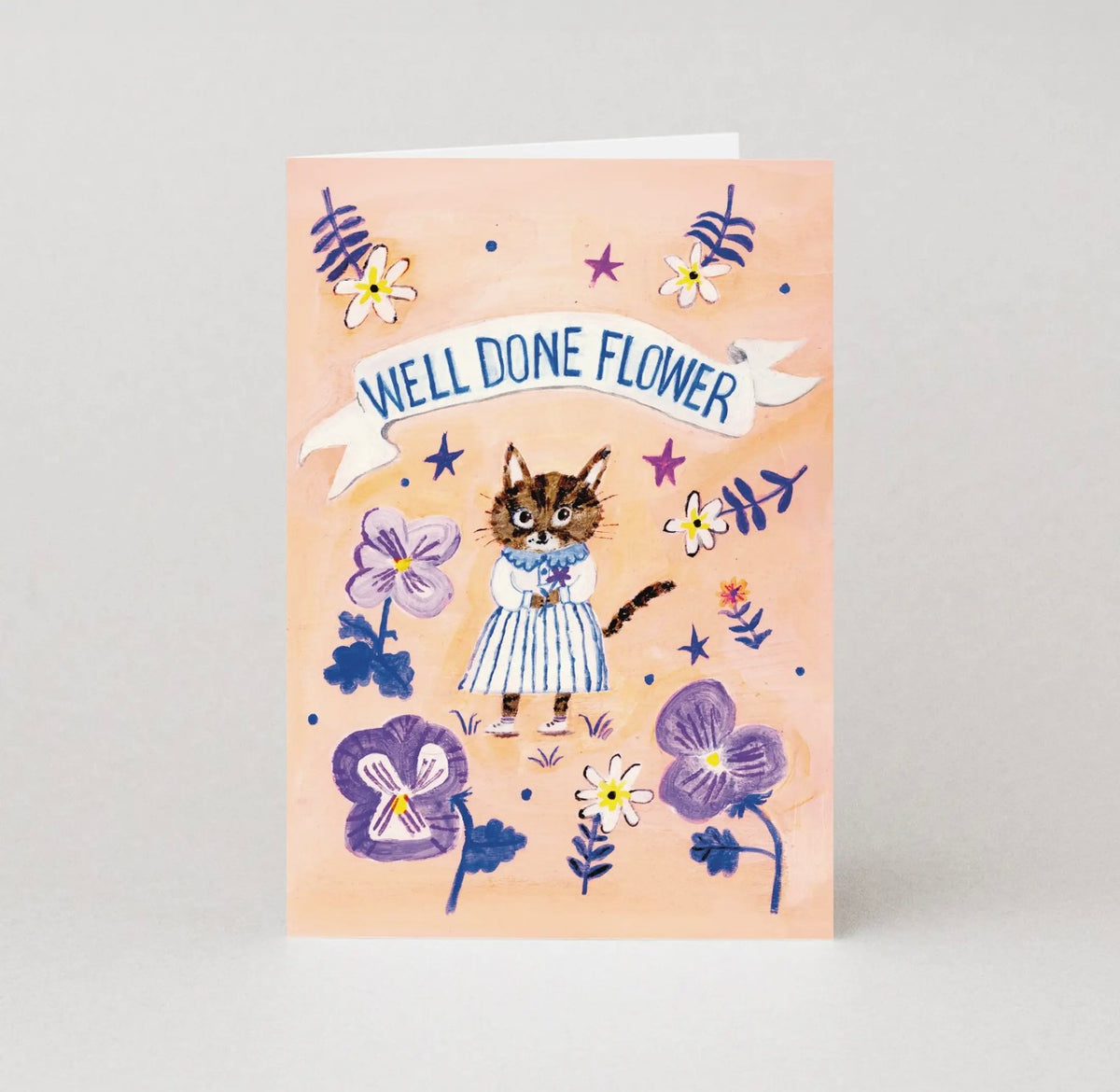 Well Done Flower Congratulations Card