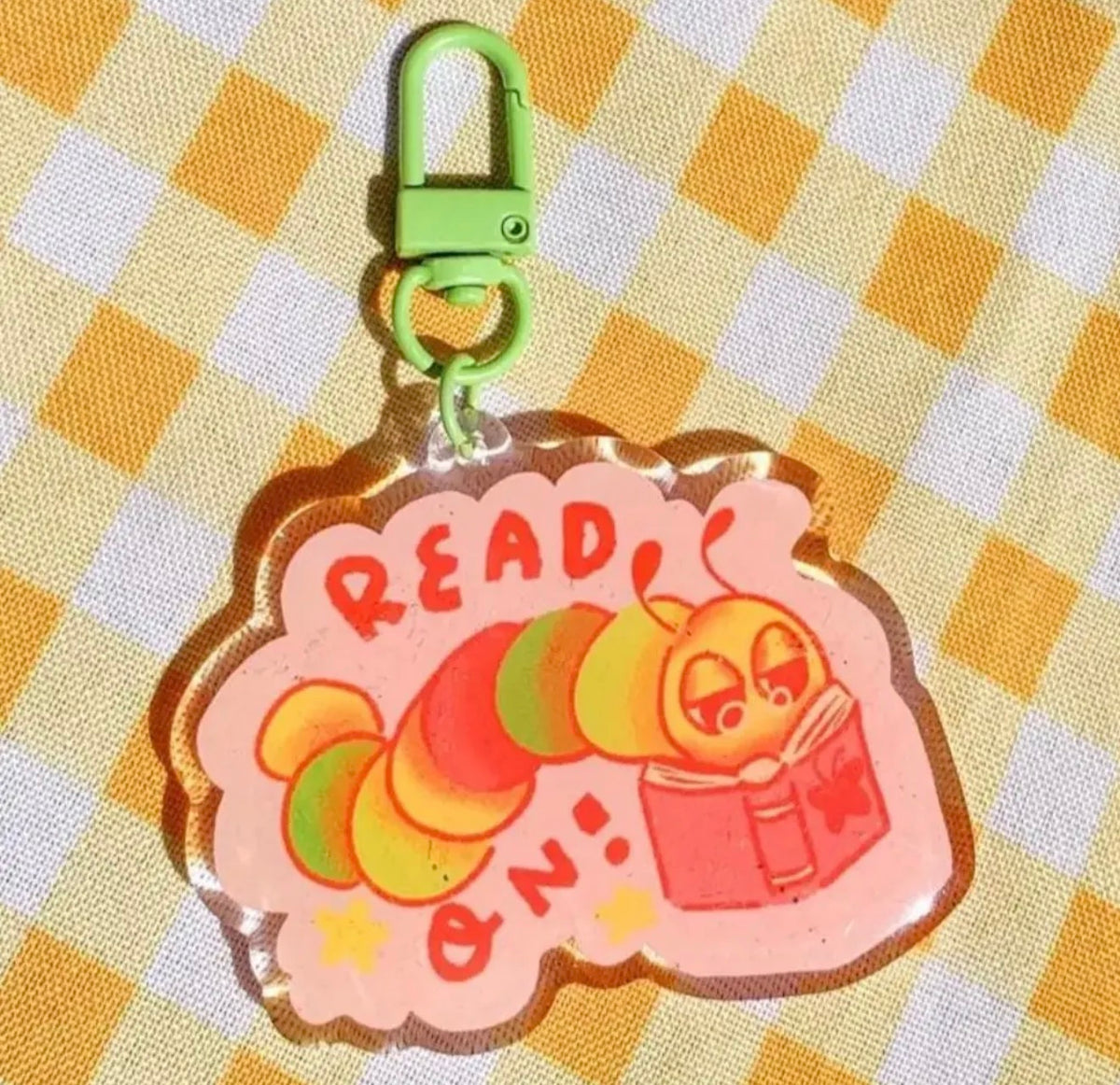 Read On Acrylic Keychain Charm