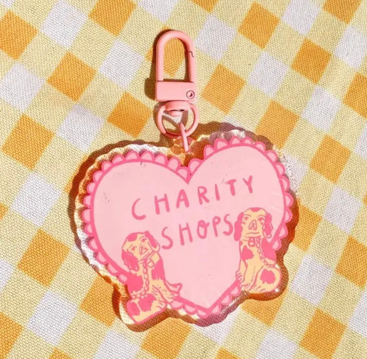 Charity Shops Acrylic Keychain Charm