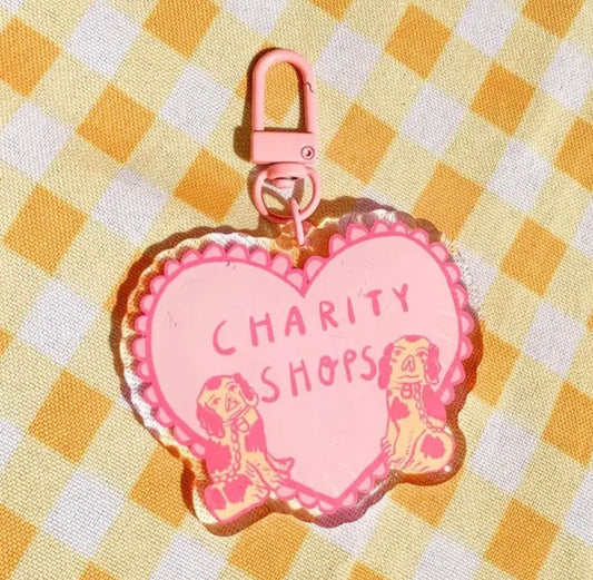 Charity Shops Acrylic Keychain Charm