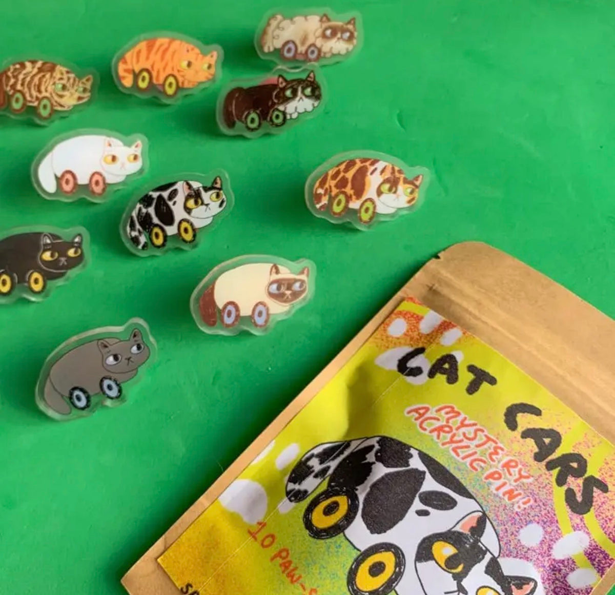 Cat Cars Mystery Pin Bag