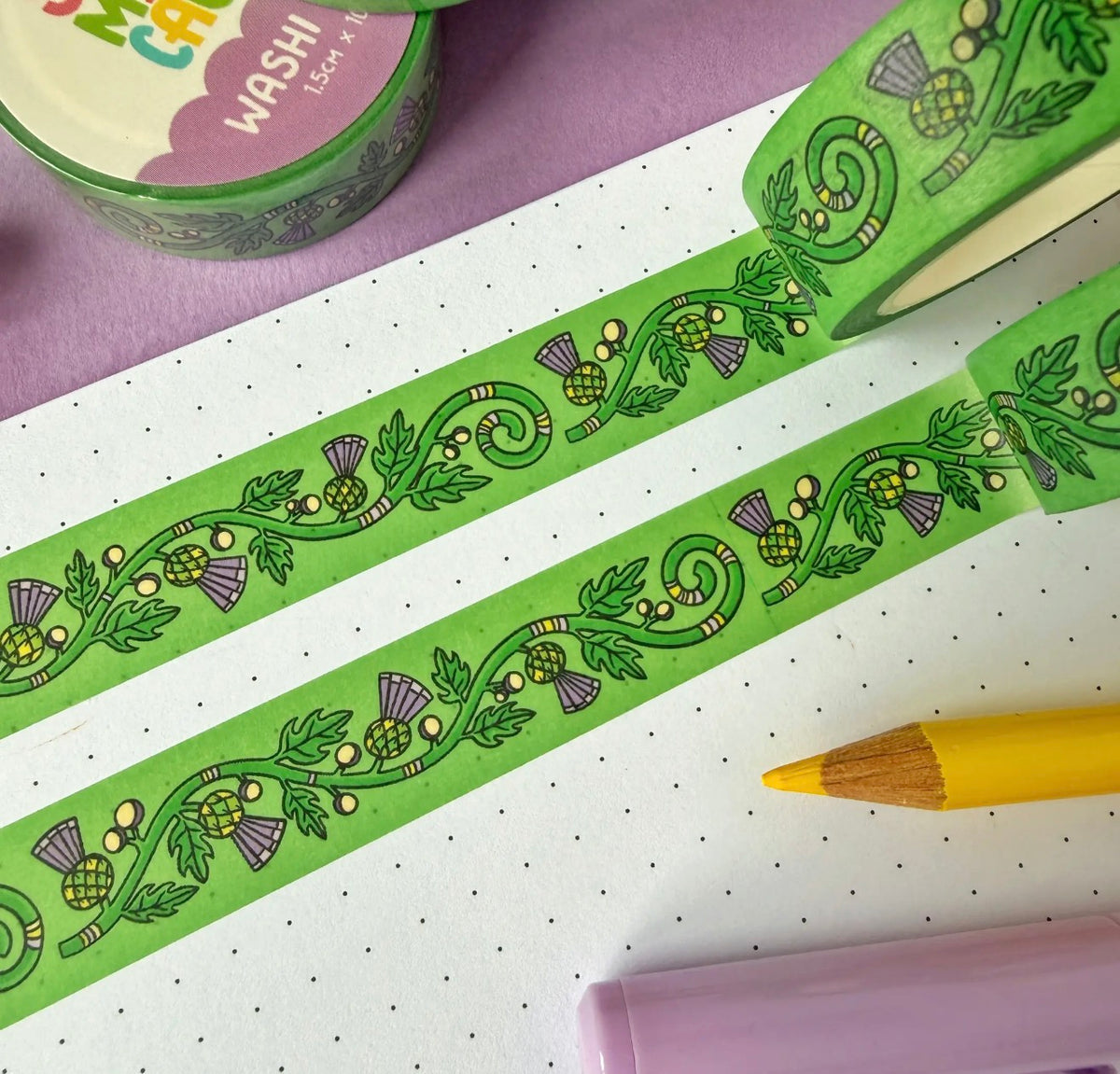 Thistle Pattern Washi Tape