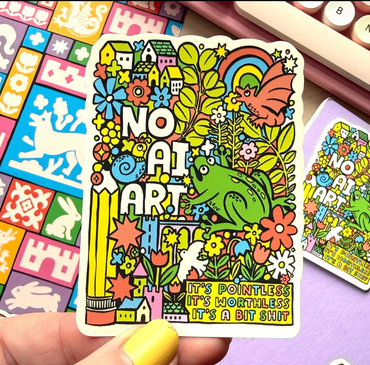 No Ai Art Vinyl Sticker