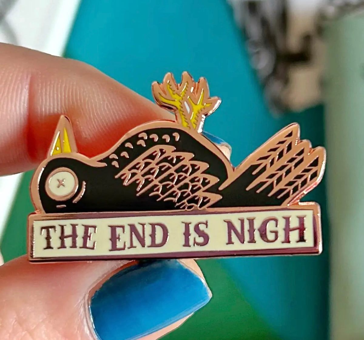 End Is Nigh Enamel Pin