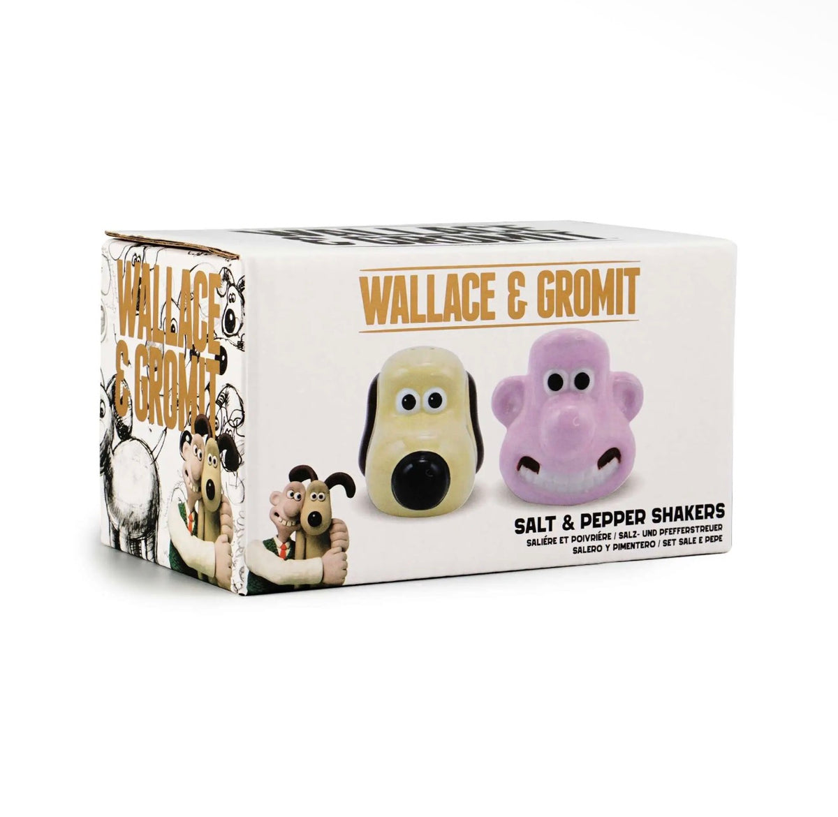 Wallace & Gromit Ceramic Salt & Pepper Shakers