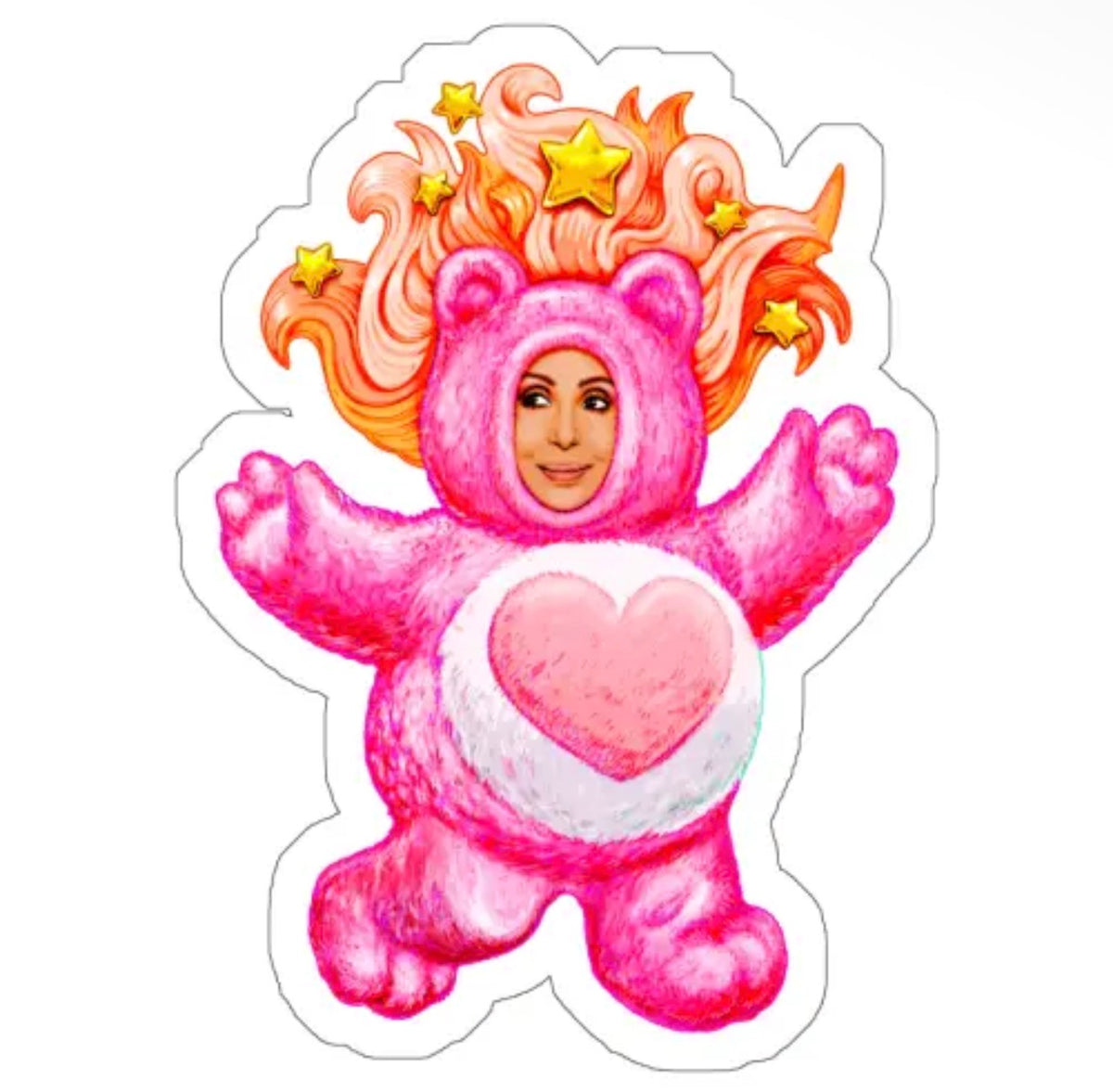 Cher Bear Die Cut Stickers