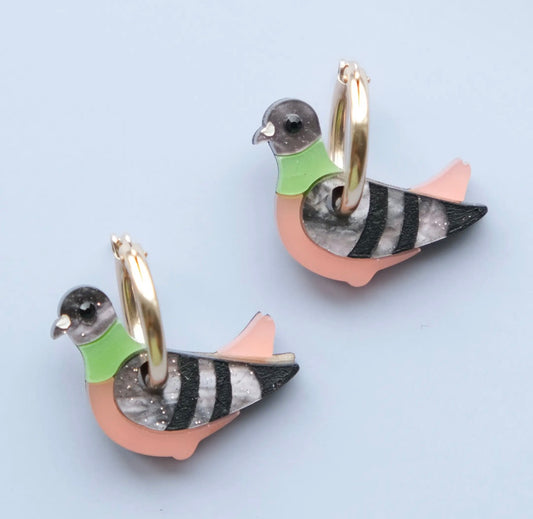 Pigeon Hoop Earrings
