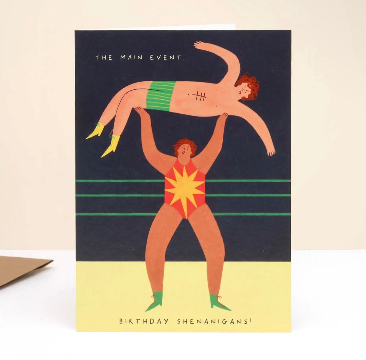 Wrestling Birthday Card