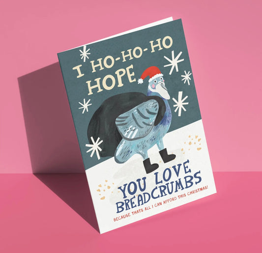 Ho Ho Hope Breadcrumbs Greetings Card