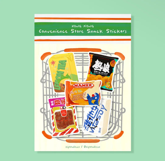 Hong Kong Convenience Store Snack Sticker Pack