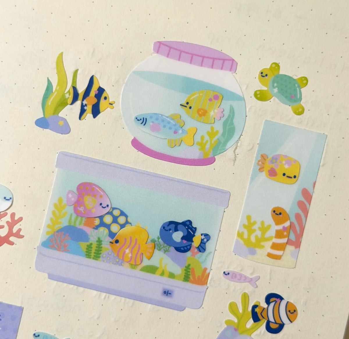 Diy Aquarium Sticker Sheet