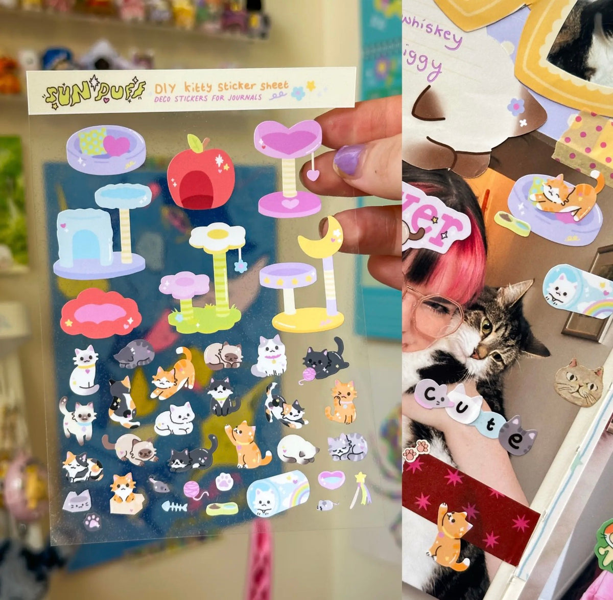 Diy Kitty Sticker Sheet