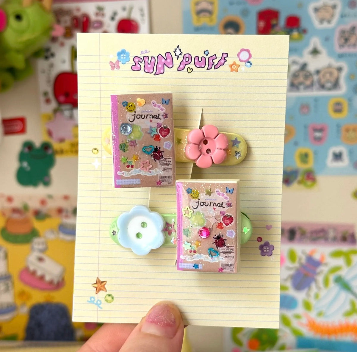 Journal Hairclips