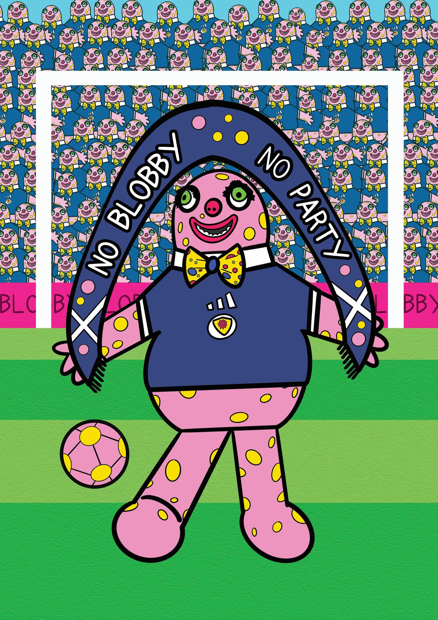 No Blobby No Party Print