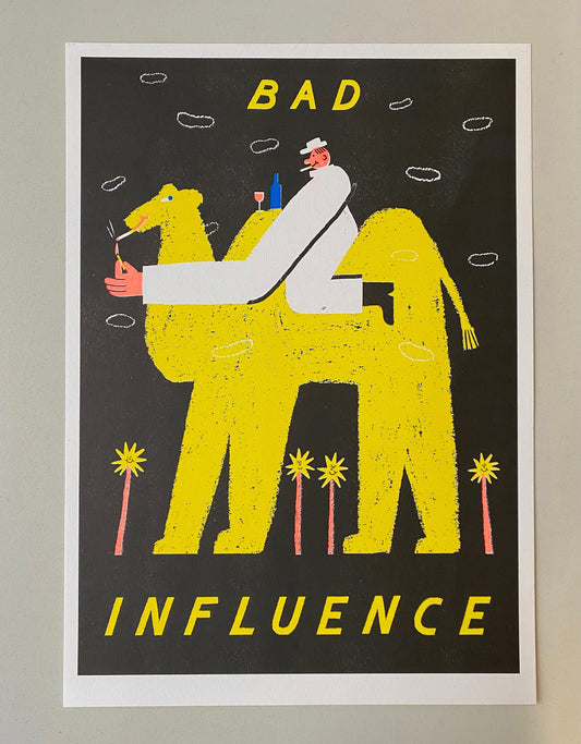 Bad Influence A3 Riso Print