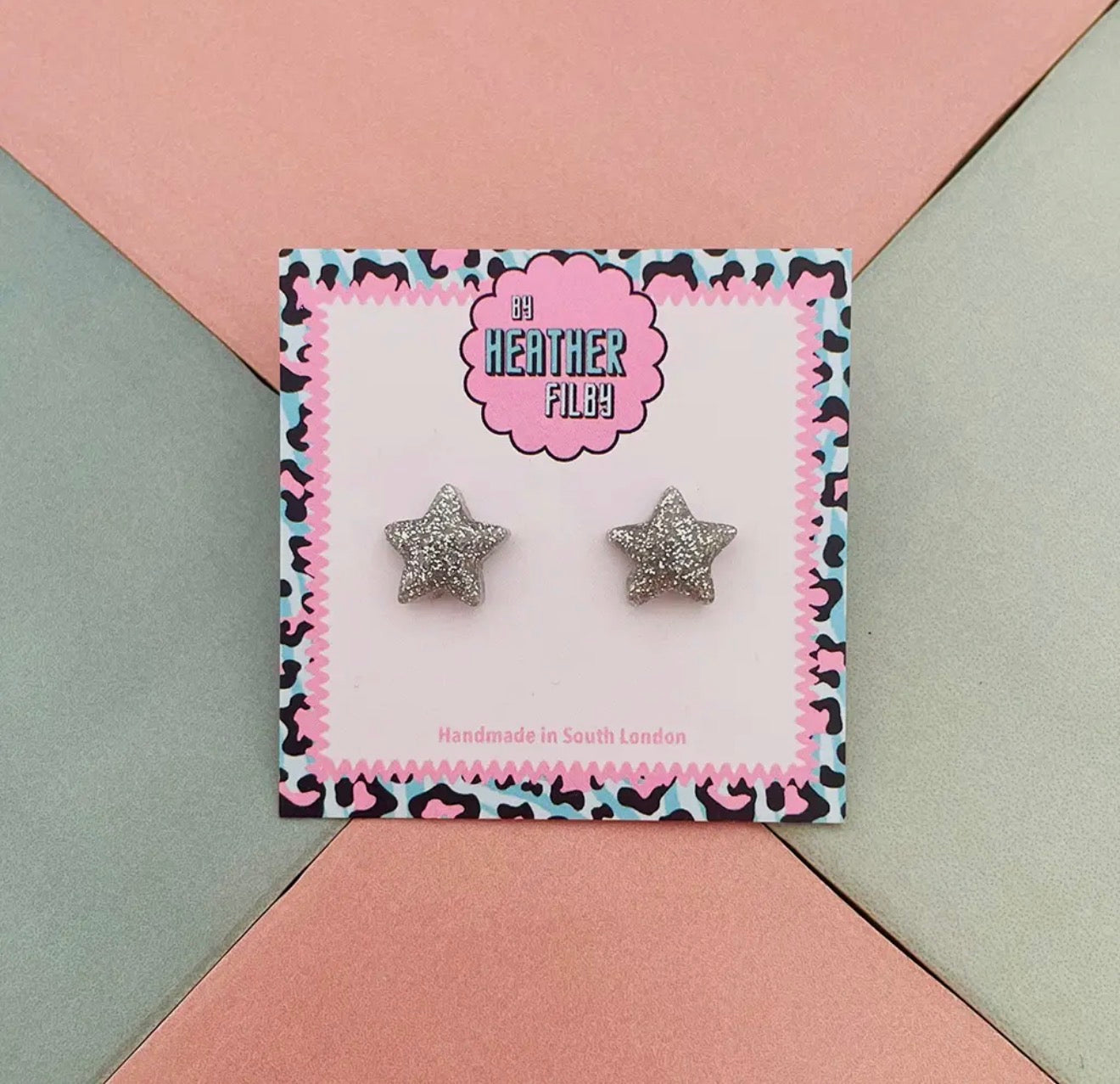 Star Glitter Stud Earrings