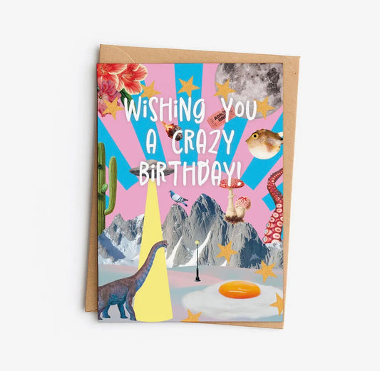Crazy Birthday Greeting Card